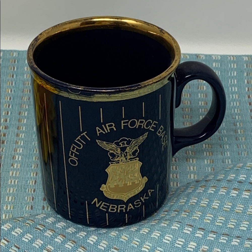 Offutt Air Force Base Blue and Gold Mug